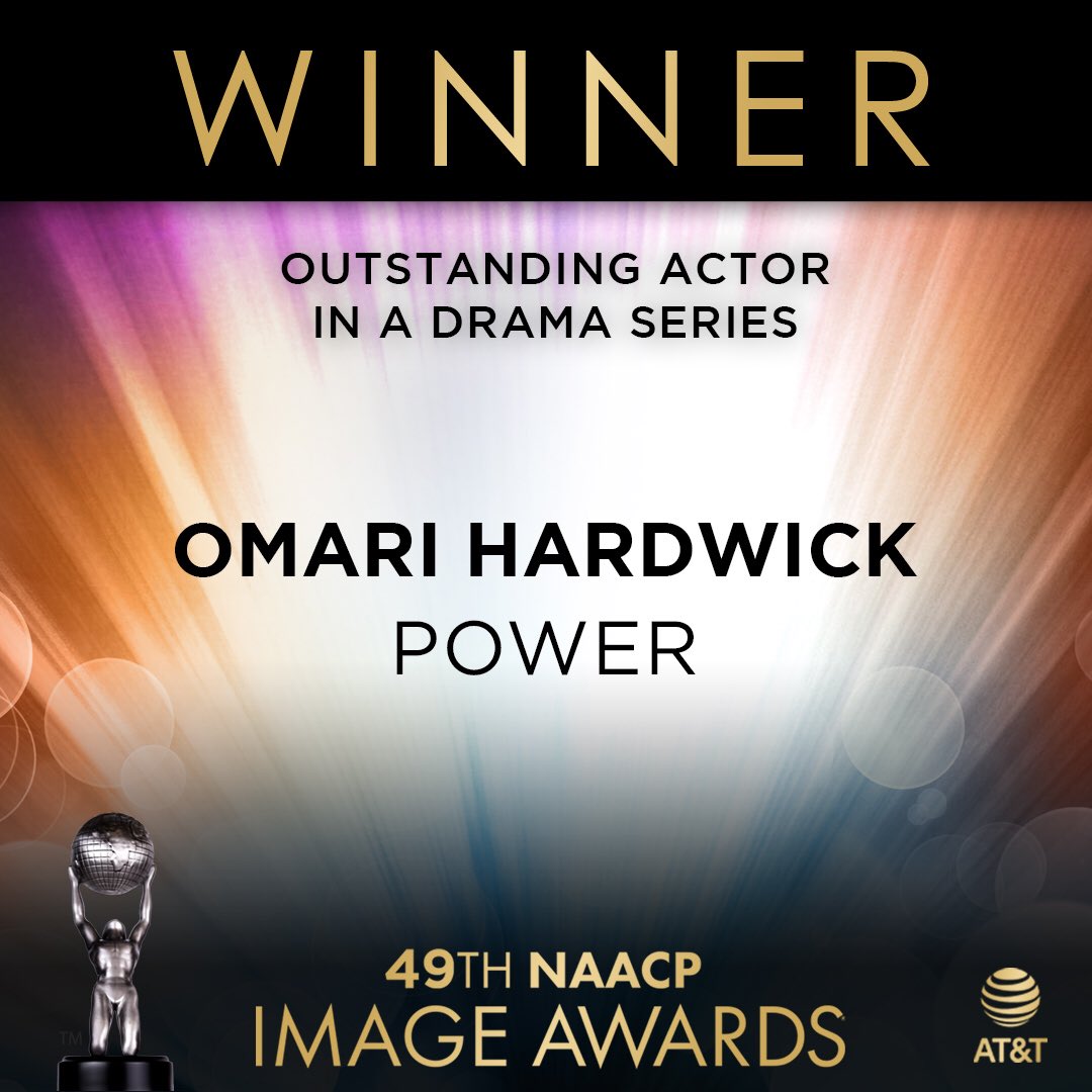 RT @naacpimageaward: Congratulations @OmariHardwick! #ImageAwards #ATT #HumanityOfConnection https://t.co/KXx5L3POgP