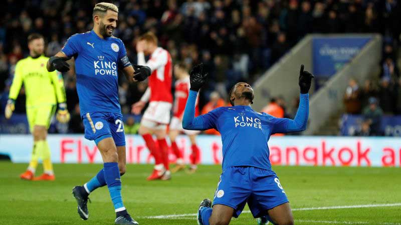 VAR decides first goal in England as Leicester wins FA CUP tie