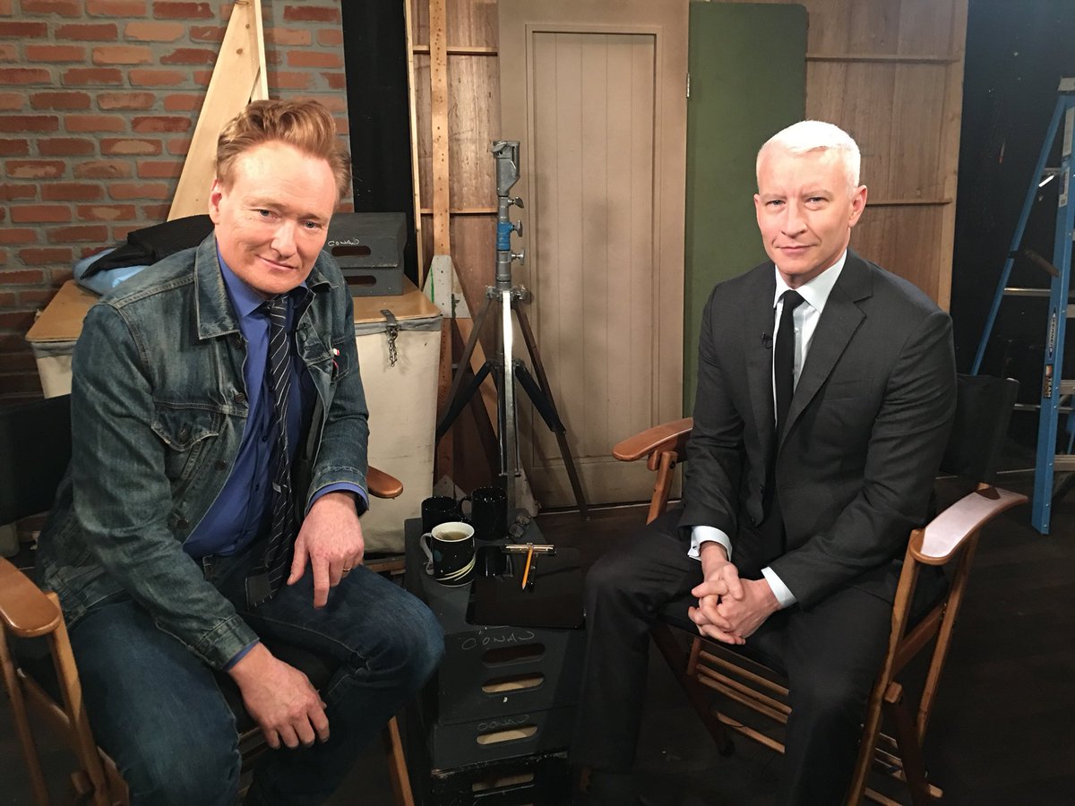 Tonight on @AC360 #ConanO’brien talks about his upcoming trip to #Haiti. @TeamCoco 8pm est on #CNN 