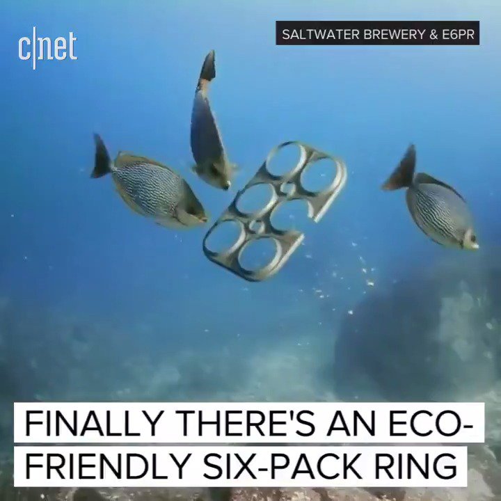 RT @CNET: Eco-friendly six pack rings for our friends in the sea ???? ???? ???? https://t.co/sEFpeIIWKD