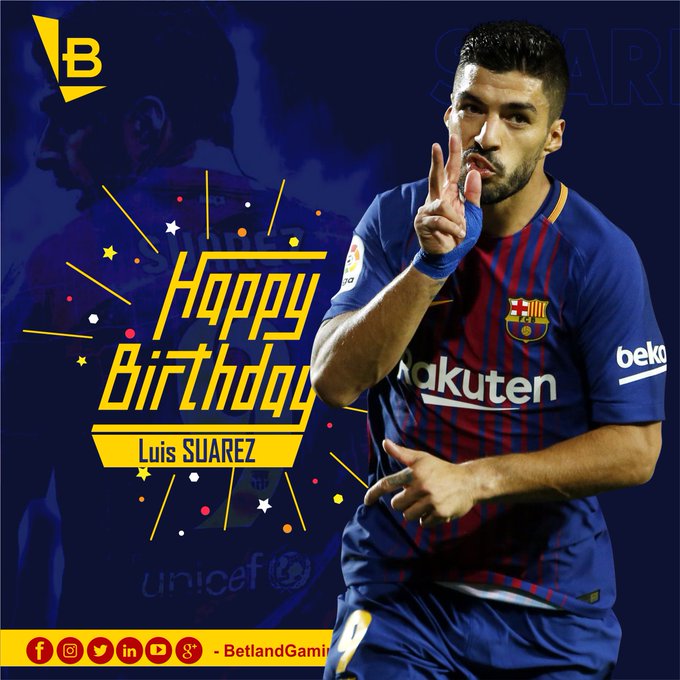 Luis Suarez’s Birthday Celebration | HappyBday.to