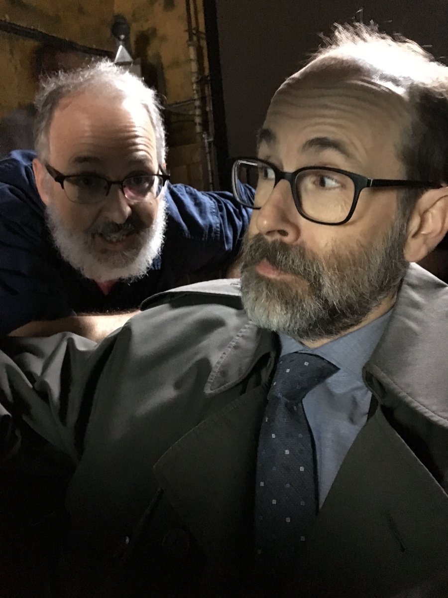 Darin Morgan and @thebrianhuskey: our bearded, four eyed dream team for this episode! ???????? #bts #TheXFiles https://t.co/ekvvvB6FxE