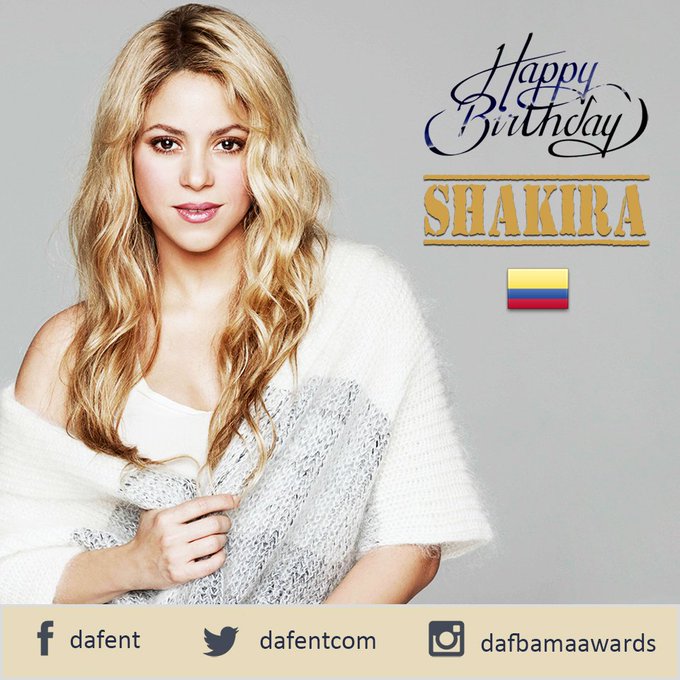 Shakira's Birthday Celebration HappyBday.to
