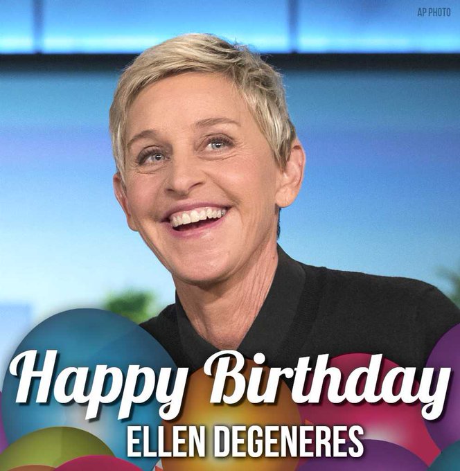 Ellen Degeneres's Birthday Celebration HappyBday.to