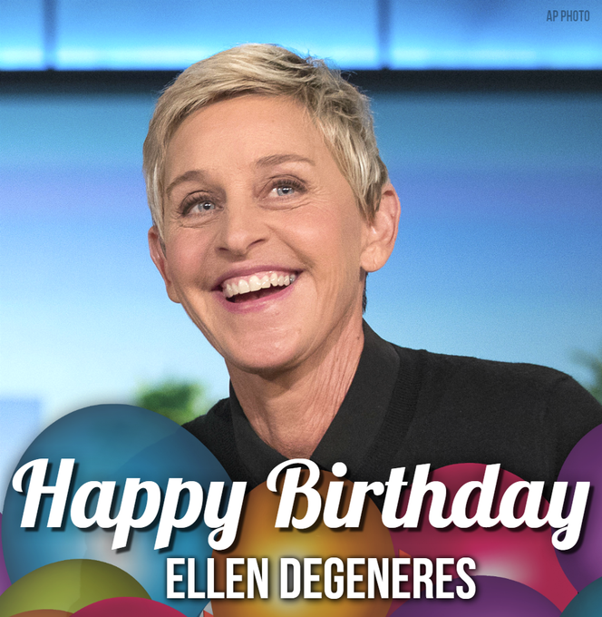 Ellen Degeneres's Birthday Celebration HappyBday.to