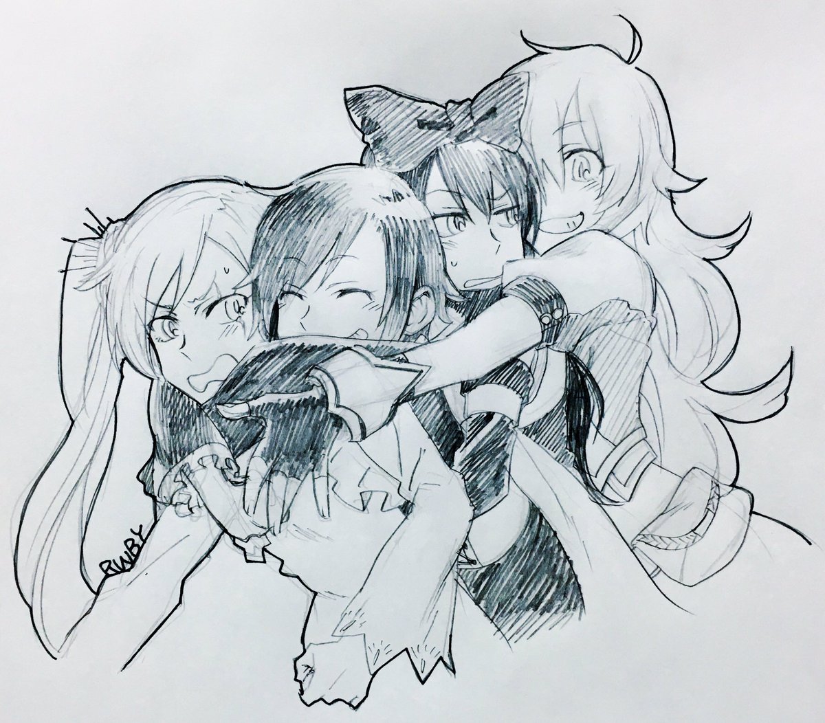 チームRWBYらくがき チームRWBYらくがき