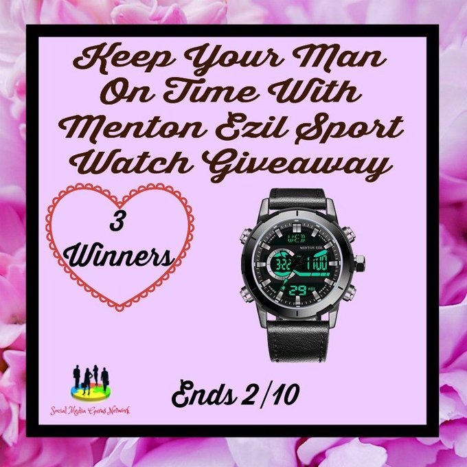 Menton Ezil Sport Watch Giveaway! 3 winners Menton Ezil Sport Watch Giveaway! 3 winners