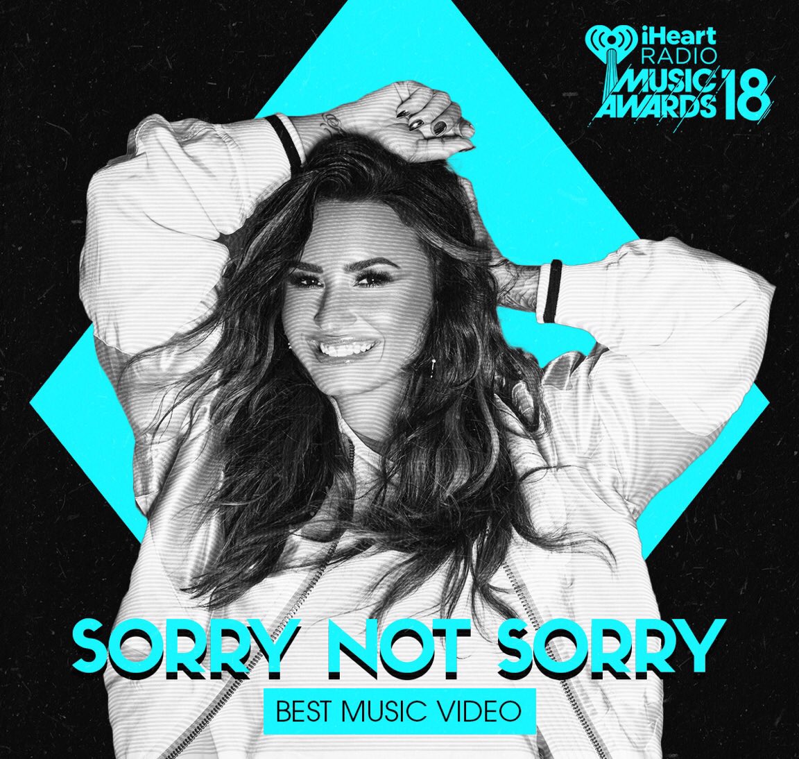 #BestMusicVideo #SorryNotSorry #iHeartAwards ???? https://t.co/DhyeYizpZc
