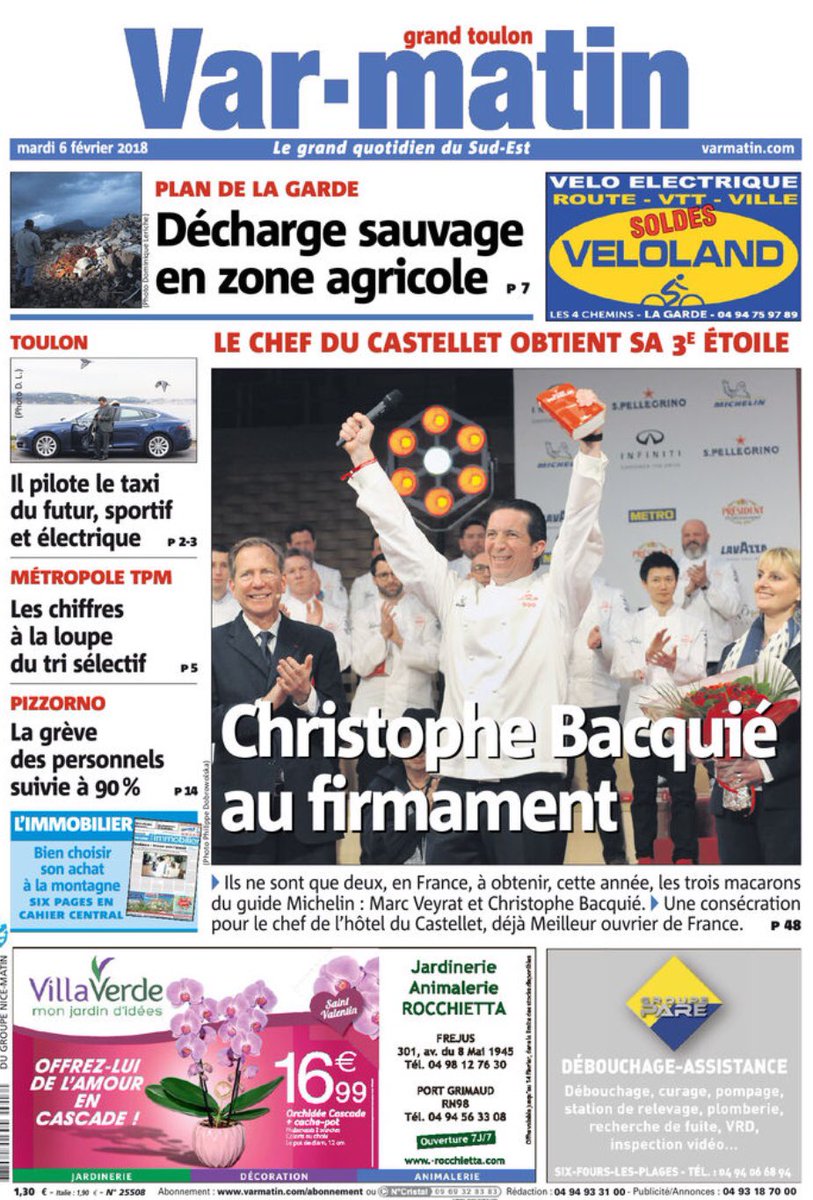 Maybe you would like to learn more about one of these? Var Matin . La une de var-matin, édition grand toulon, du mardi 6 ...