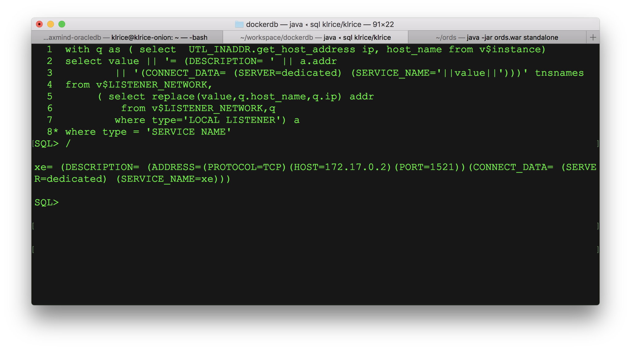 SQL to generate tnsnames.ora for local listener. Anyone actually use this method? https://t.co/4gi8t2u2lC