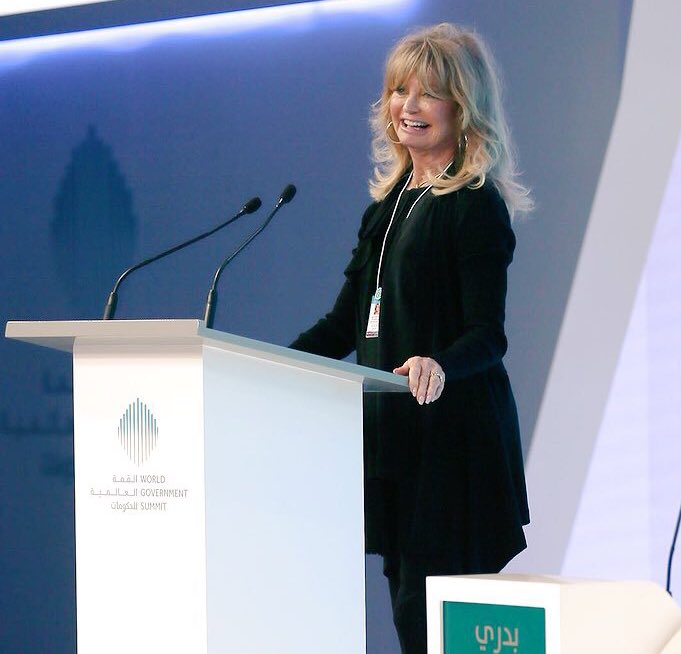 Speaking about the well-being of our children and @MindUP4Success at the Happiness Summit in Dubai. @WorldGovSummit 