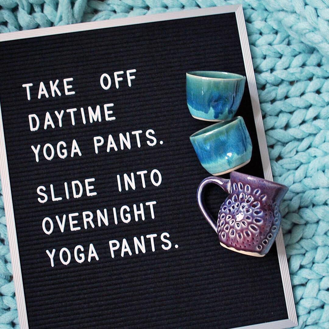 Who else lives in yoga pants? ????: @letterfolk https://t.co/BkHObP0NEo