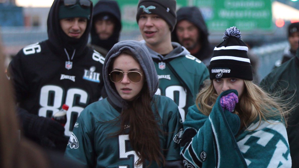 Eagles Fans Finally Sober Enough To Return To Work. 