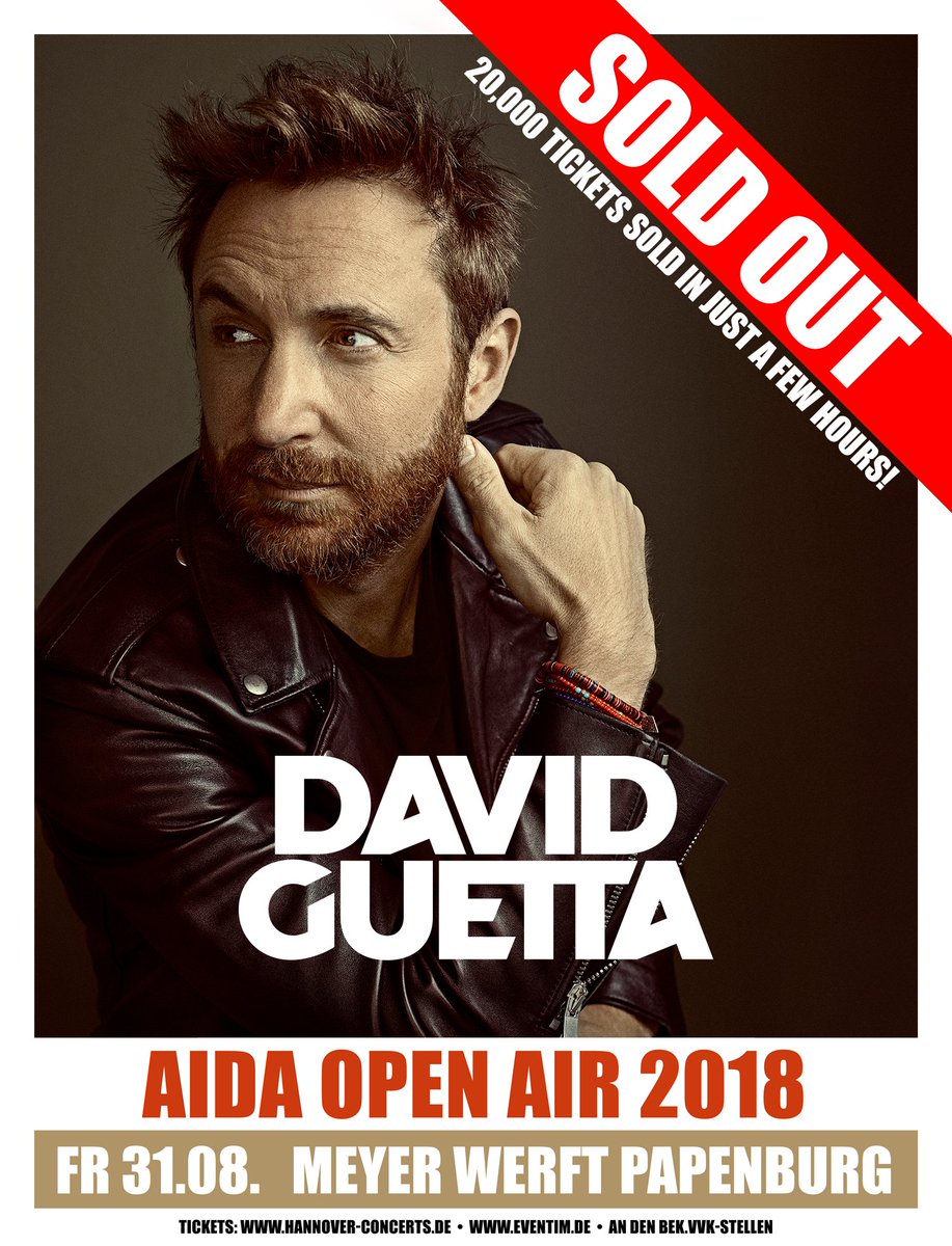 ???????? 20,000 tickets sold in just a few hours! Magnifique!!
Thanks to all my German fans!!!???????? https://t.co/6yxpbEYS53