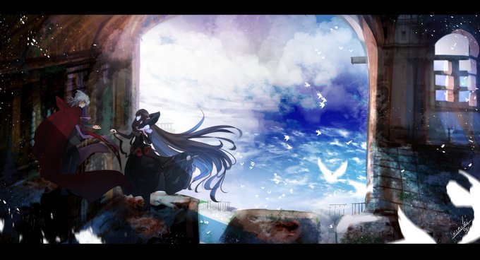 「空中庭園にて」#Fate #Apocrypha シロウとセミラミス 「空中庭園にて」#Fate #Apocrypha シロウとセミラミス