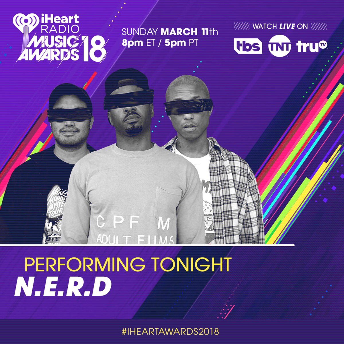 RT @NERDarmy: Tonight on @tbsnetwork 8pmET/5pm PT! ???????? #iHeartAwards #NoOneEverReallyDies https://t.co/QUHRExWX60