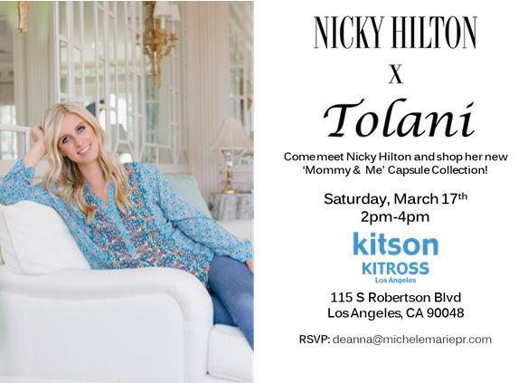 RT @NickyHilton: Excited for my trunk show in #LA this weekend at Kitross! #NHxTolani https://t.co/3PbHFyqEbD