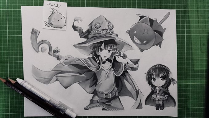 このすばのめぐみんの絵、完成しました!!少しでもいいと思ったらいいね&リツ貰えたら嬉しいです!!@このすば@めぐみん このすばのめぐみんの絵、完成しました!!少しでもいいと思ったらいいね&リツ貰えたら嬉しいです!!@このすば@めぐみん
