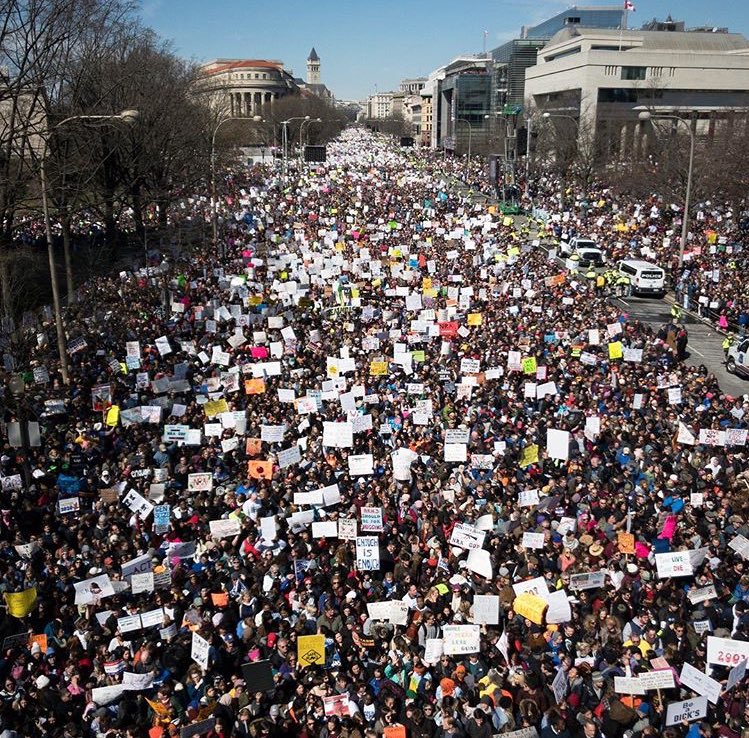 This next young generation will change the world. So grateful for your courage. ❤️❤️❤️ #marchforourlives #notonemore https://t.co/uRnx8I8My5