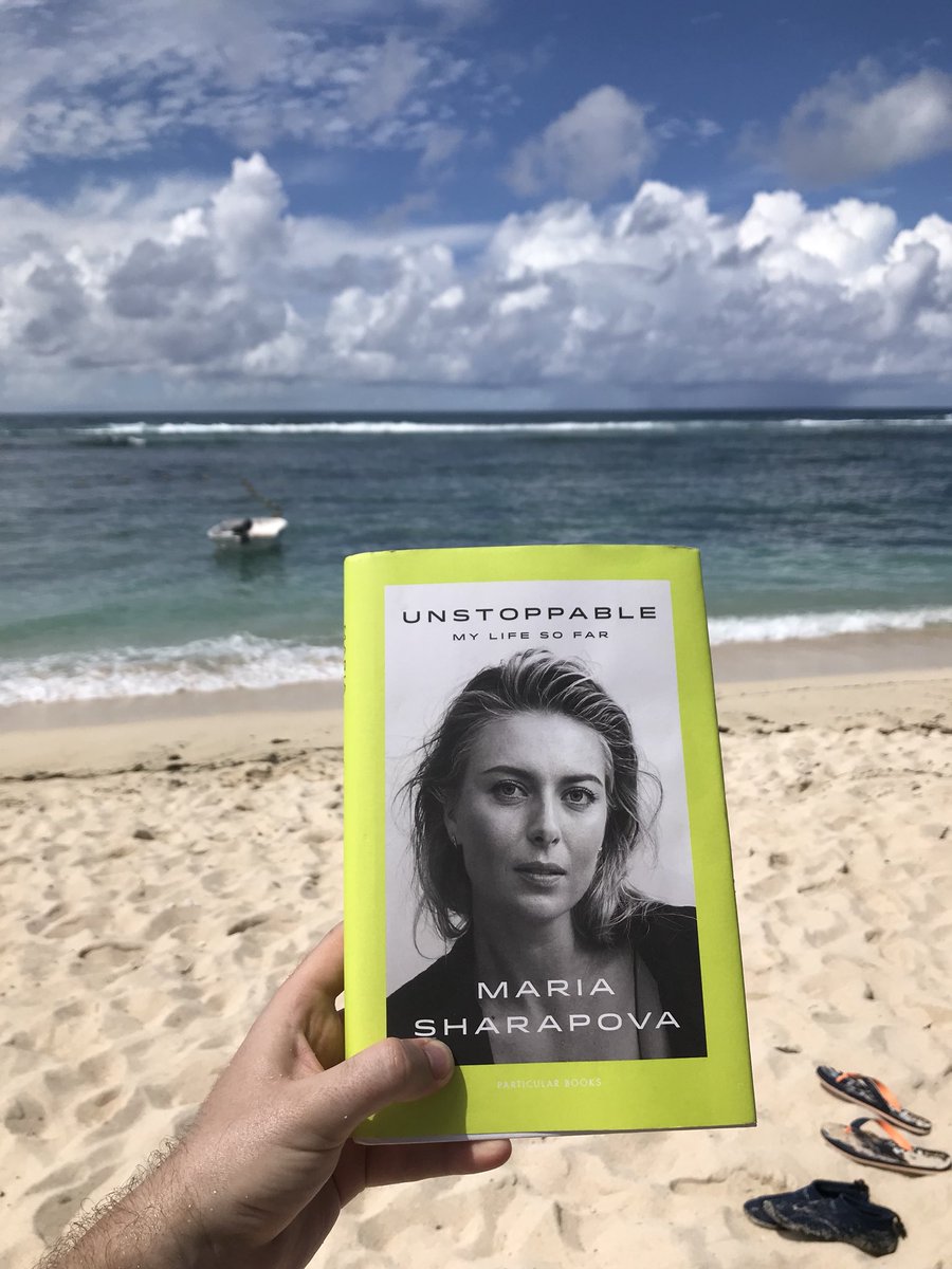 RT @Dent29Dent: Enjoying reading #Unstoppable by @MariaSharapova whilst on holiday in #Mauritius ???? https://t.co/HCG6n0V8J7