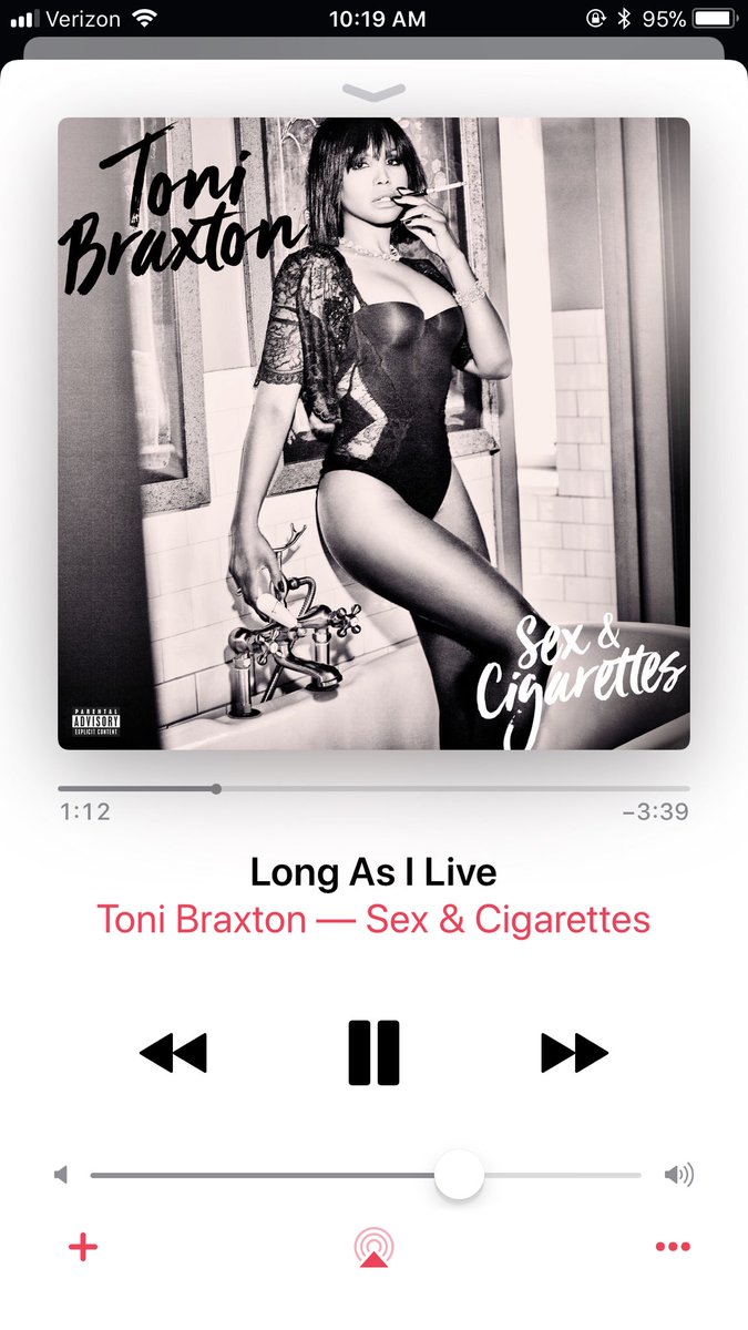 RT @tamaria_moore: How I’m starting off my morning #SexAndCigarettes @tonibraxton ????????❤️ love this album https://t.co/a5h5crxMBa