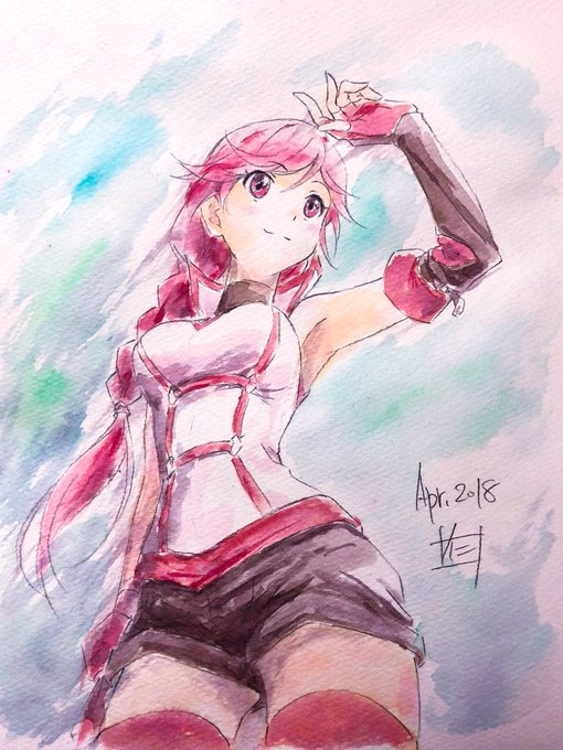 今日のお絵描き。グリムガルのユメちゃん_φ( ̄∇ ̄* )…水彩迷ったらここに戻ってる気がする(;^_^A 今日のお絵描き。グリムガルのユメちゃん_φ( ̄∇ ̄* )…水彩迷ったらここに戻ってる気がする(;^_^A