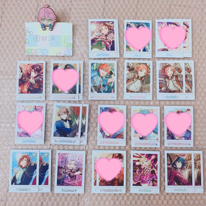 🌸交換・譲渡あんスタ ぱしゃこれ 5弾 IDOL譲 光2 颯馬1 スバル1 ひなた1 ゆうた2 章臣2 斑2 🌸交換・譲渡あんスタ ぱしゃこれ 5弾 IDOL譲 光2 颯馬1 スバル1 ひなた1 ゆうた2 章臣2 斑2