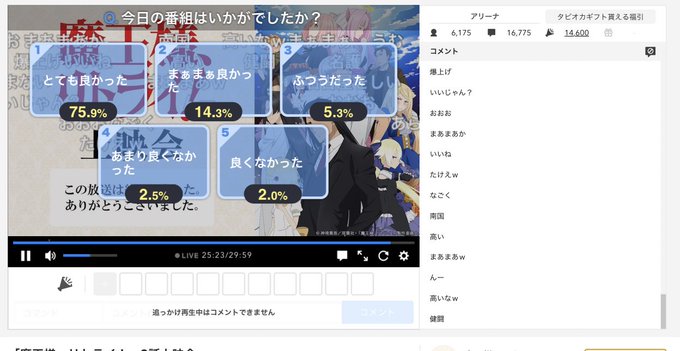 【ニコ生】「魔王様、リトライ!」2話上映会アンケート結果 #魔王様リトライ 【ニコ生】「魔王様、リトライ!」2話上映会アンケート結果 #魔王様リトライ