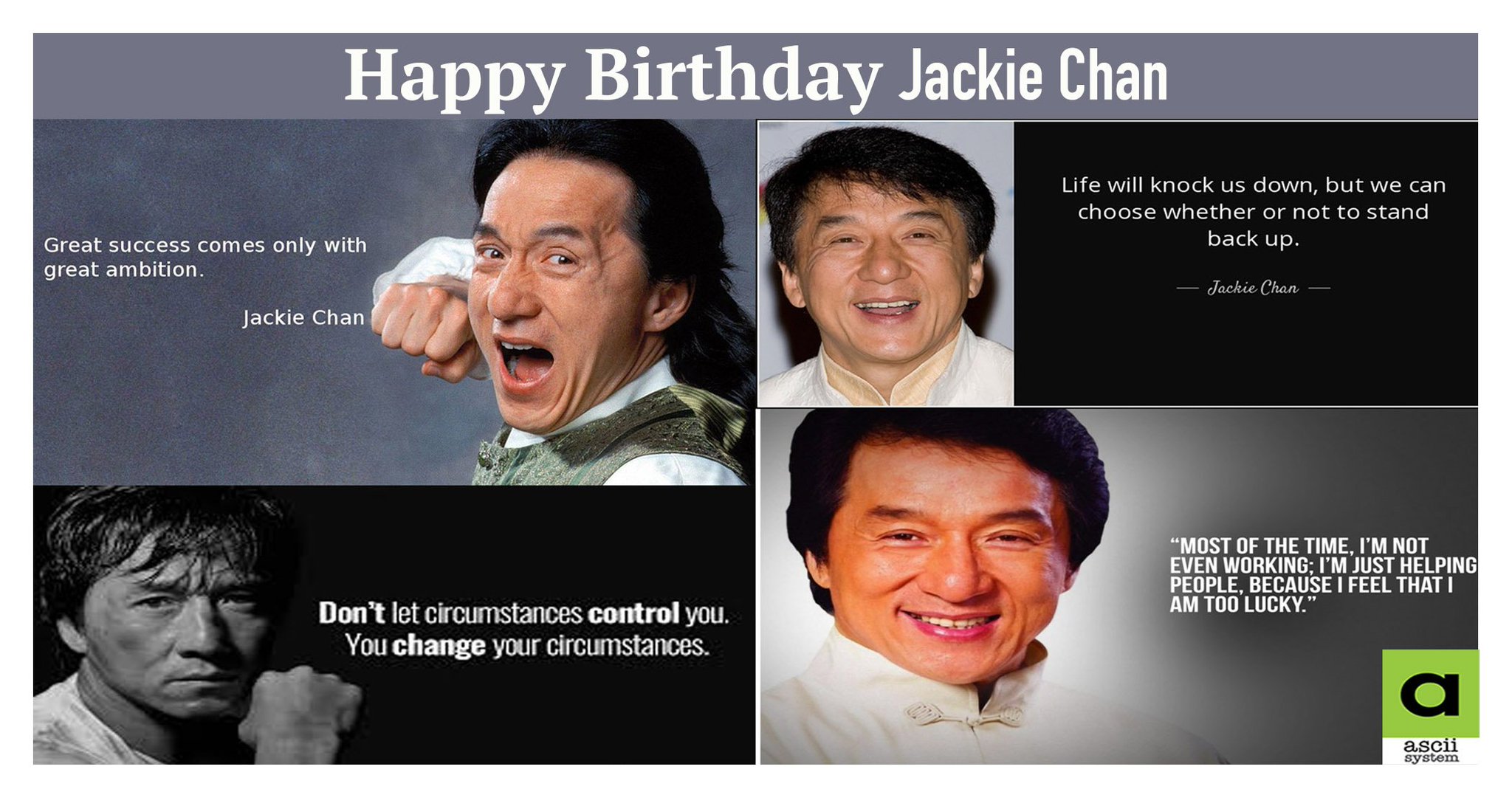 Jackie Chan’s Birthday Celebration | HappyBday.to