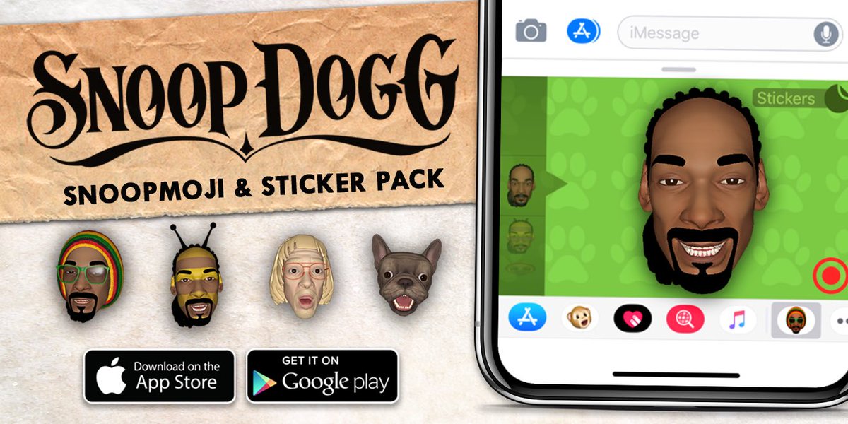 New animated #Snoopmoji n sticker pack available now ???????? @diGGital_doGG https://t.co/hiLx9lAZQJ https://t.co/tQkIRHPTRK