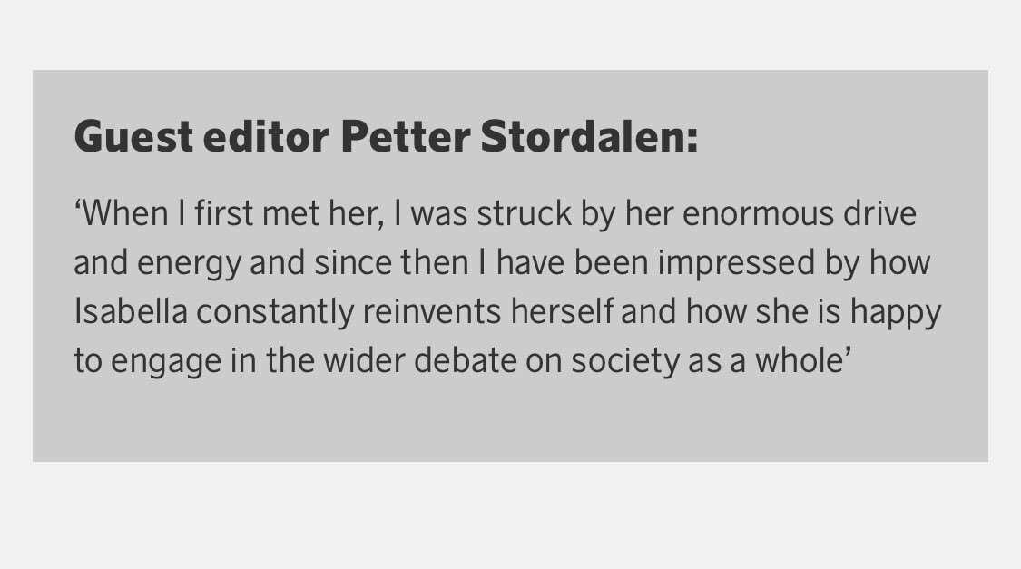 I senaste ScandinavianTraveler är @petterstordalen gästredaktör. Tack för fina ord Petter! 