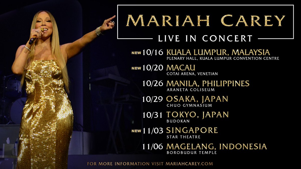 Just announced ????️ New dates in Malaysia, Macau and Singapore! More details @ https://t.co/iCGLcnrLHj https://t.co/i0jM0Wi4BS