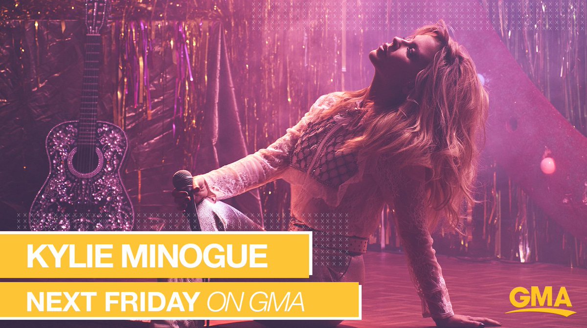 RT @GMA: NEXT FRIDAY: GET READY! @kylieminogue performs LIVE in Times Square! https://t.co/grOkKLUMtW
