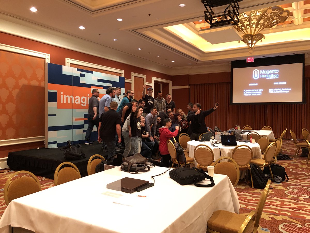 WebShopApps: #MagentoImagine #hackathon pic in progress! https://t.co/CE0xdCqXSI