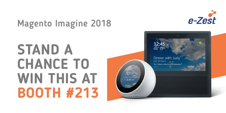 ezest: Are you ready to win some amazing goodies? We are at booth #213 #MagentoImagine https://t.co/moC8lQX14a