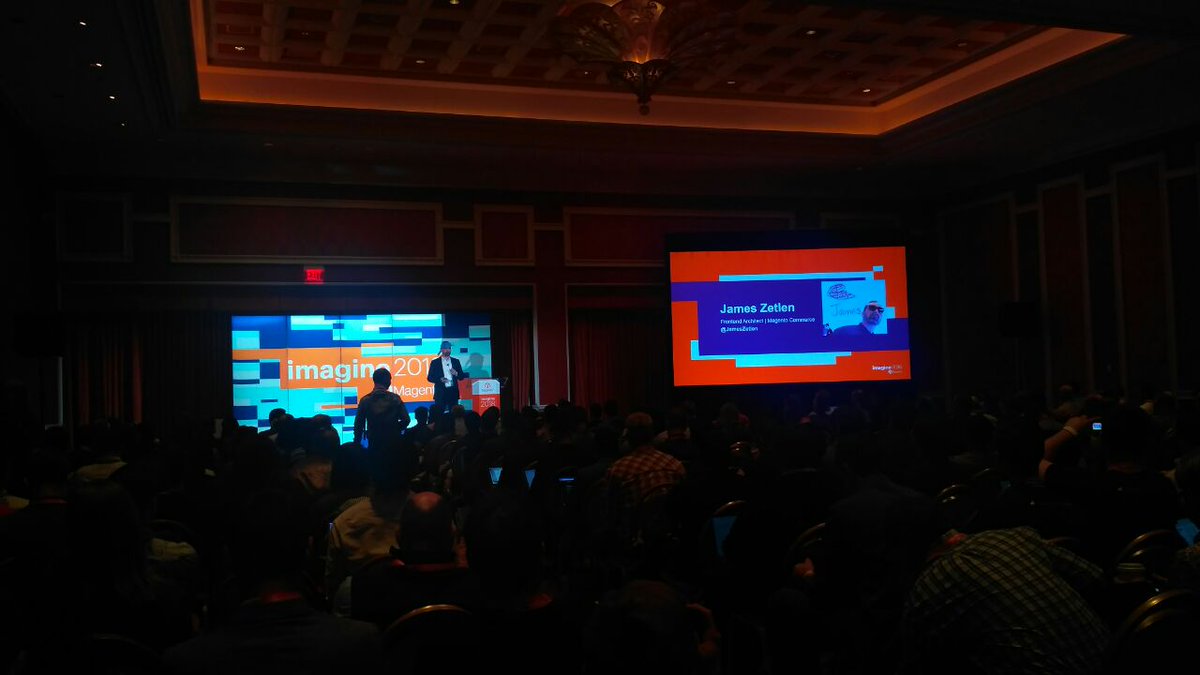 Qamadness: Thank you James, for the all the useful things about #PWA you giving.  Who are we to disagree?n#MagentoImagine https://t.co/OLtuzusKDz