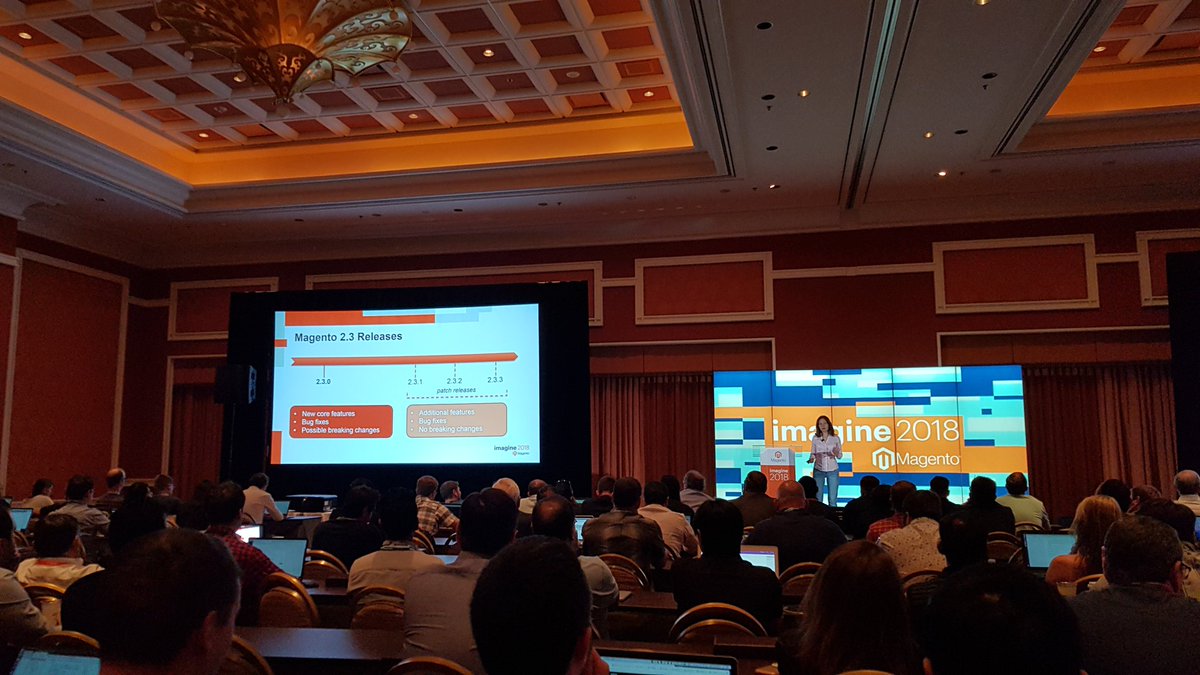 MarkoTechyTalk: What's new in #Magento 2.3? Let's find out from @buskamuza at #MagentoImagine! https://t.co/Ukkxrt2cbO