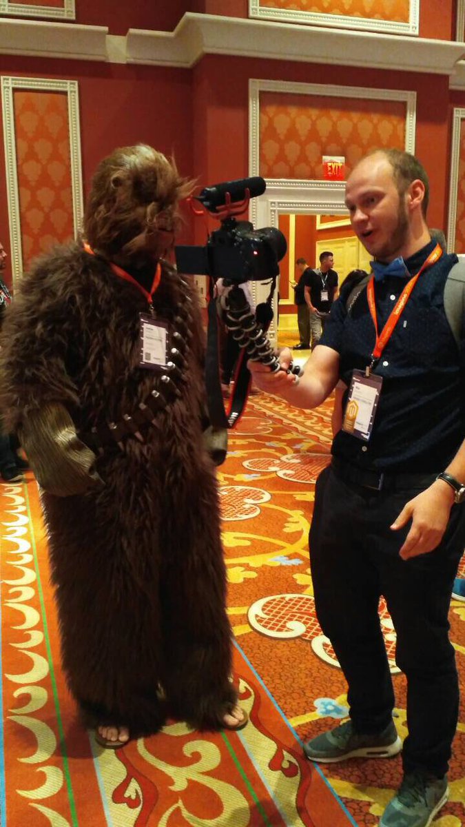 max_pronko: Who sad that I was doing Gorilla marketing when I jumped into the pool last year with the Award at #MagentoImagine ? https://t.co/UZaYO0yeee