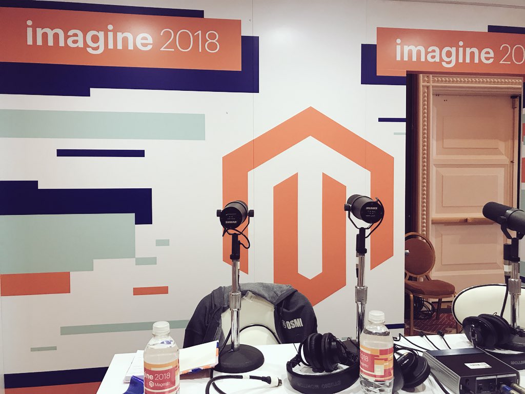 RebeccaBrocton: We are about to go LIVE from the #MagentoImagine podcast booth! Stay tuned! 🚨 https://t.co/Tf2fe0lvyP