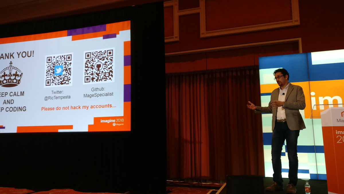 midimarcus: Final Q&A session for @RicTempesta on stage at #MagentoImagine @magespecialist https://t.co/5Ewe6nbZO5