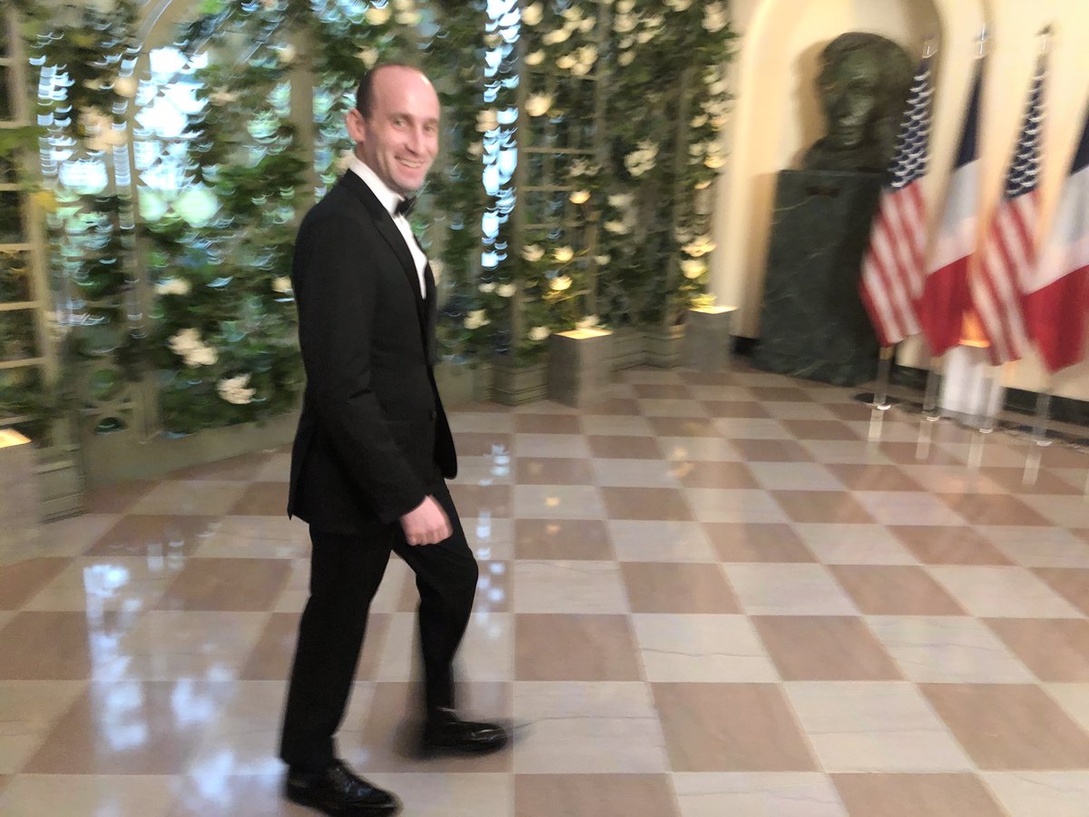 Dinner: Other arrivals for the State Dinner at the White House: Dina Powell...