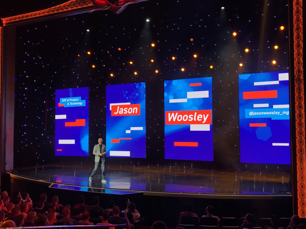 maksek_ua: Our very @jasonwoosley_mg on stage. #MagentoImagine https://t.co/yFFV4CTc1X