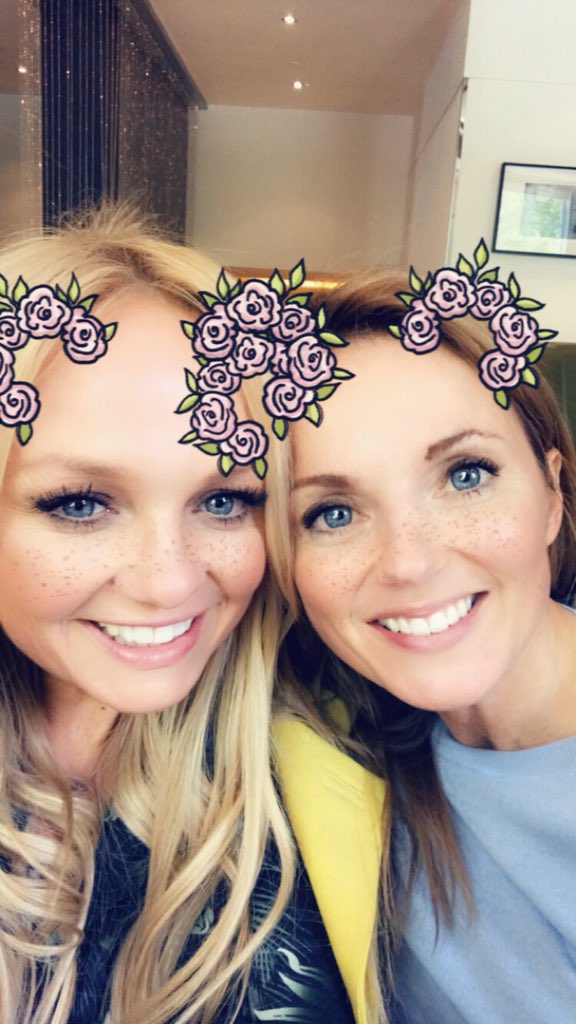 I’m with this one!! @therealgerihalliwell #sisters #eviltwins love you to bits!!! https://t.co/oXs2vcyJ0b