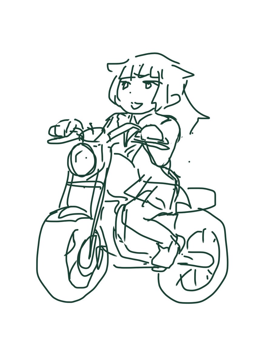 #MediBangバイクに乗るGJ部を描きました #MediBangバイクに乗るGJ部を描きました