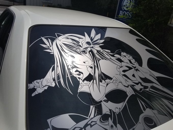 リアガラスだけですがカッティングでハイスクールDxDのロスヴァイセを貼りました!デザイン・施行 BeeTee様 #ハイス リアガラスだけですがカッティングでハイスクールDxDのロスヴァイセを貼りました!デザイン・施行 BeeTee様 #ハイス