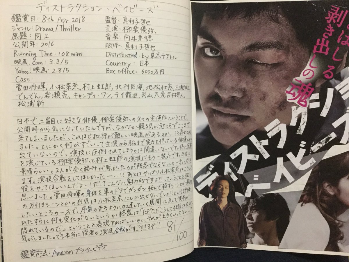 最近の #映画ノート です!⚠️ネタバレ注意です最近映画ノート書いてないのって言われたんですが、アップしてないだけで全部 最近の #映画ノート です!⚠️ネタバレ注意です最近映画ノート書いてないのって言われたんですが、アップしてないだけで全部