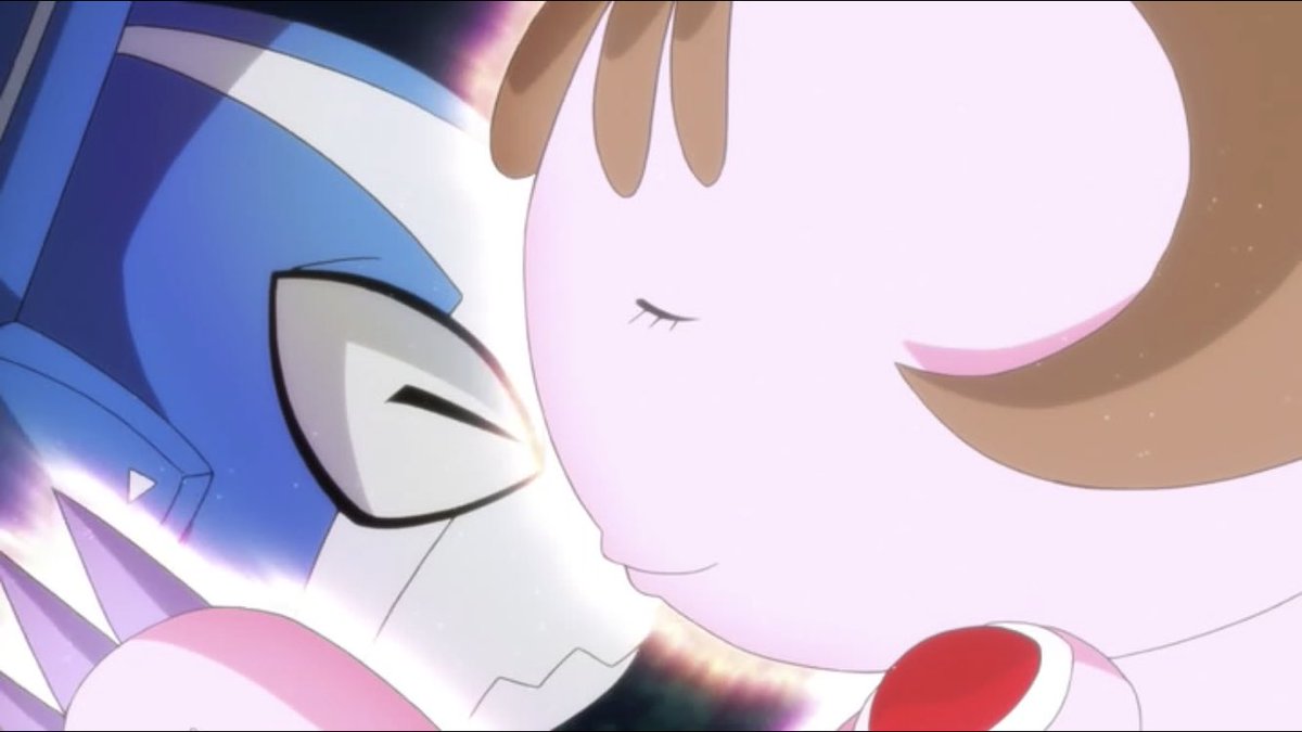 今日5/23は、 #キスの日 なんですねアプリモンスターズ30話、公園の時計の針は夜の7時を指すところ。マリリンペロリモ 今日5/23は、 #キスの日 なんですねアプリモンスターズ30話、公園の時計の針は夜の7時を指すところ。マリリンペロリモ