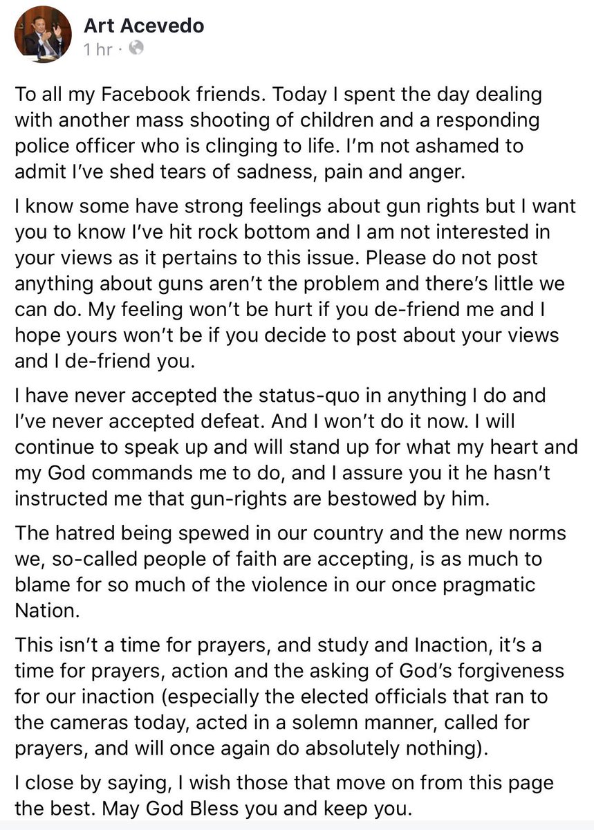 RT @MichaelSkolnik: The Houston Chief of Police, @ArtAcevedo just posted this on his FB page. https://t.co/CQpo8rumBP