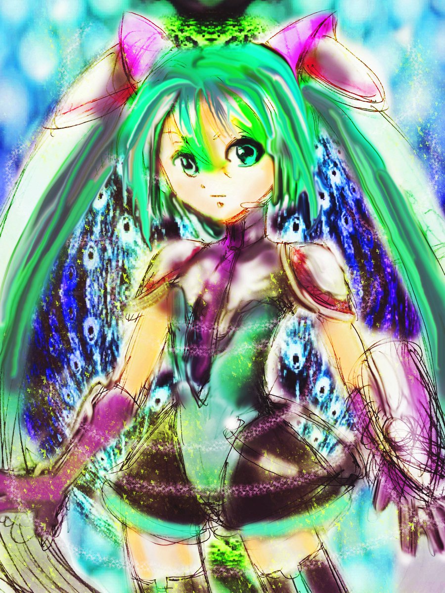 シンカリオンの初音ミクを描きました。#シンカリオン#初音ミク シンカリオンの初音ミクを描きました。#シンカリオン#初音ミク