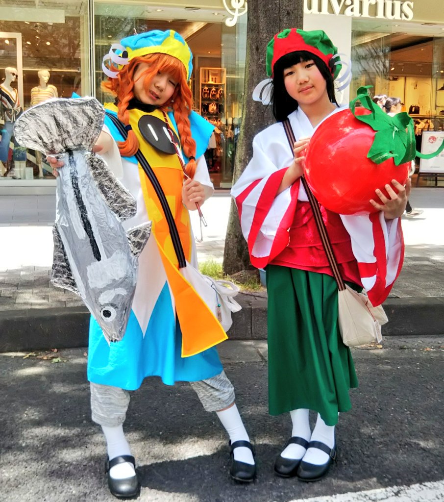 ハクメイとミコチで歩行者天国を散策してまーす\(^o^)/#ホココス ハクメイとミコチで歩行者天国を散策してまーす\(^o^)/#ホココス